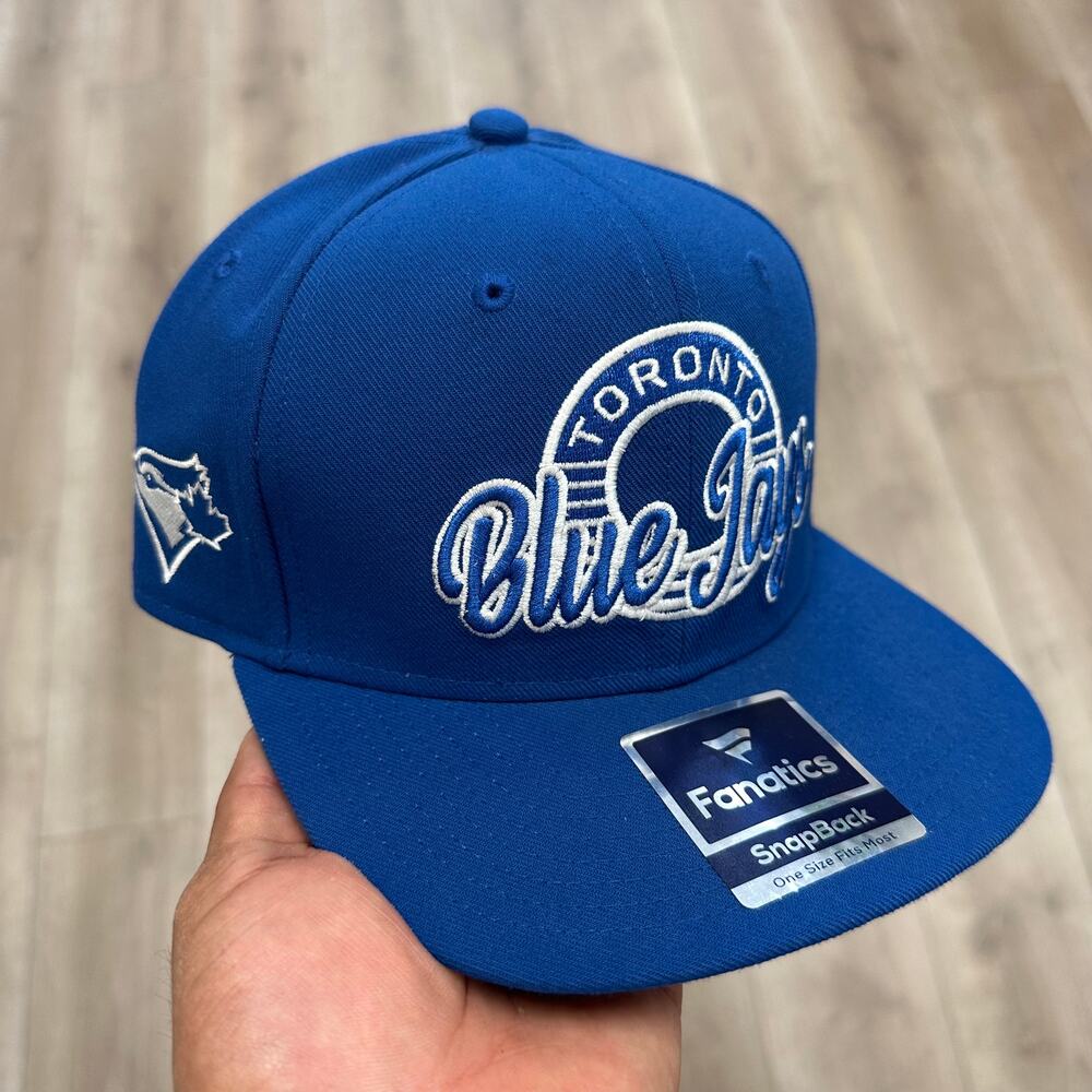 Toronto Blue Jays Fanatics Circle Script Snapback Hat Cap Royal B25